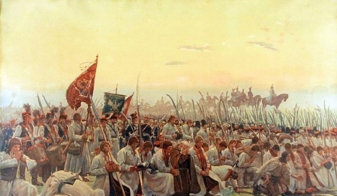 Chełmoński_Modlitwa_przed_bitwa