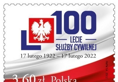 100 lecie sluzby cywilnej znaczek